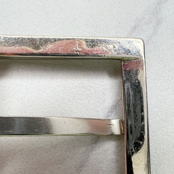Silver Tone Simple Basic Belt Buckle - Picture 6 of 10